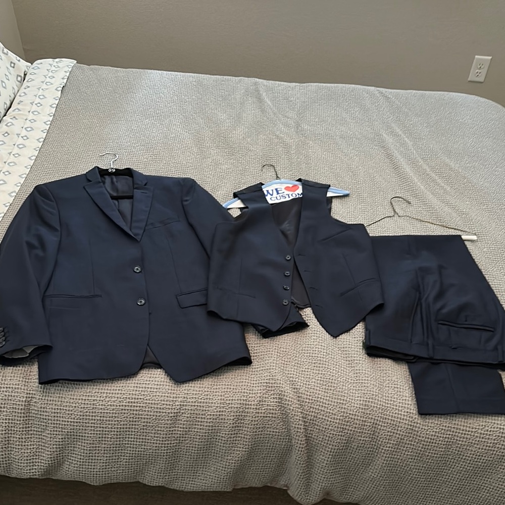 Bar III Blue Classic Suit Set